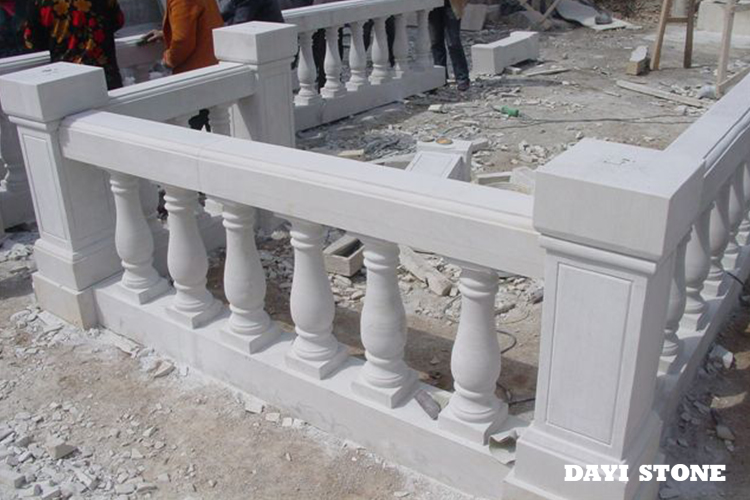 White Marble Stone Baluster Polished